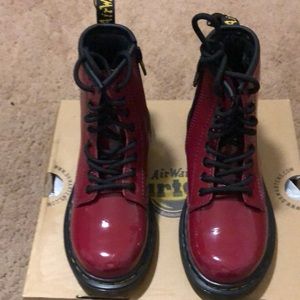 Girls Dr. Martens Scooter Red Size 13